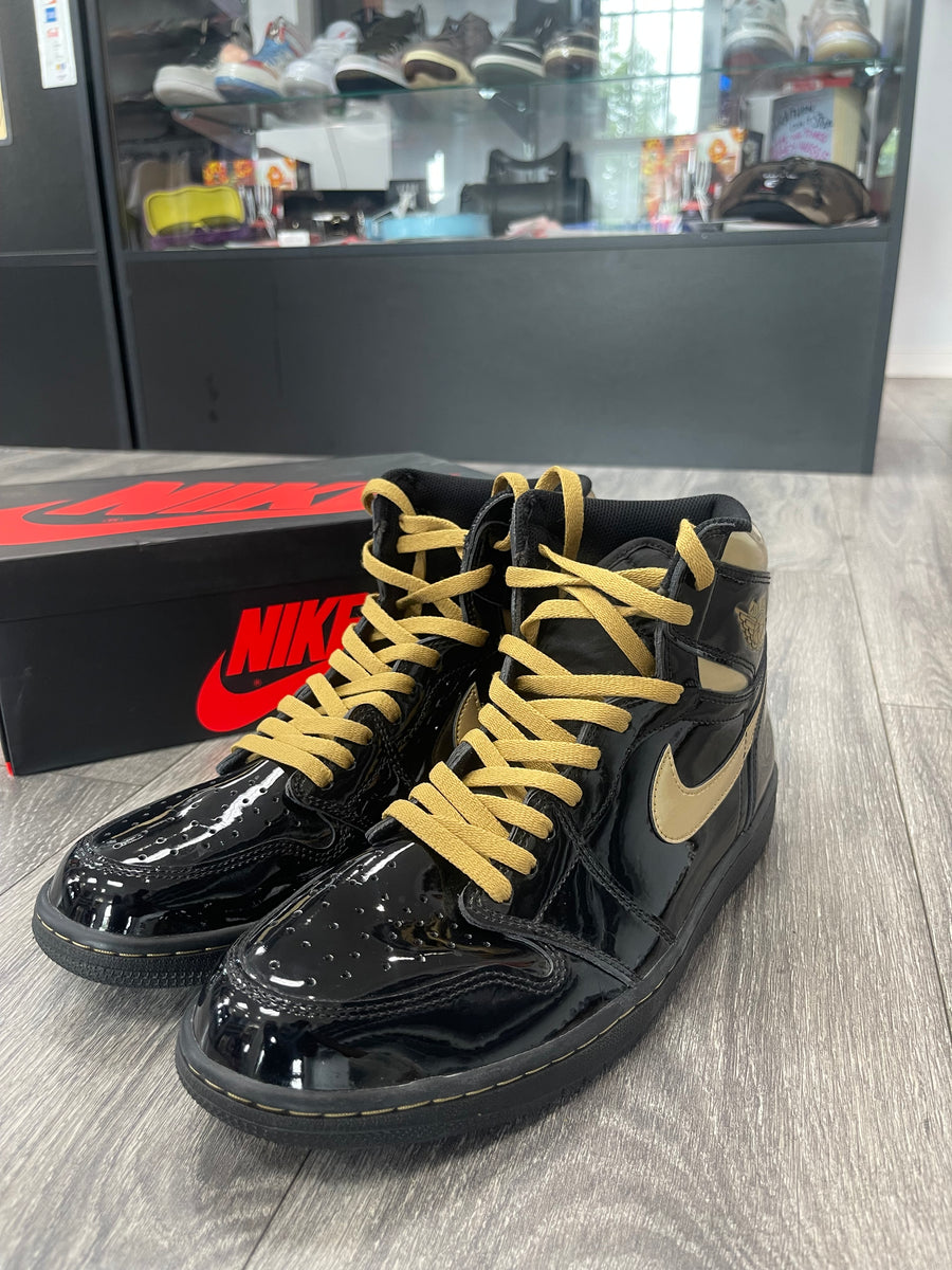 Pre-Owned Air Jordan 1 x 'Black Metallic Gold'