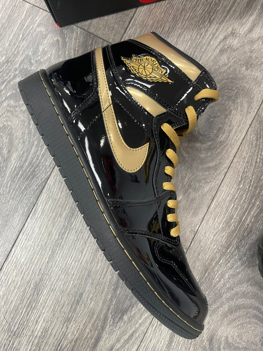 Pre-Owned Air Jordan 1 x 'Black Metallic Gold'