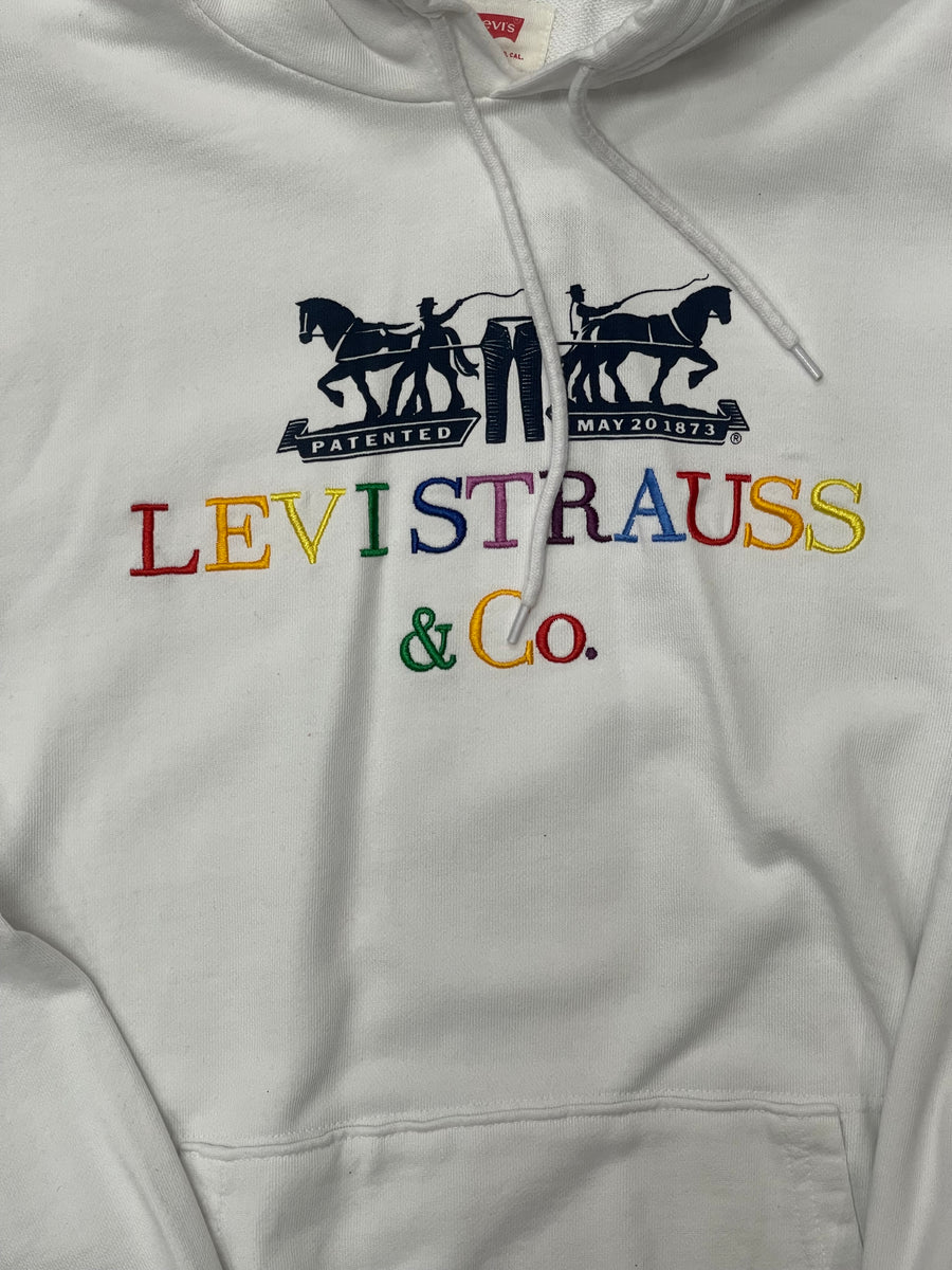 Levistrauss & Co Wht Hoodie