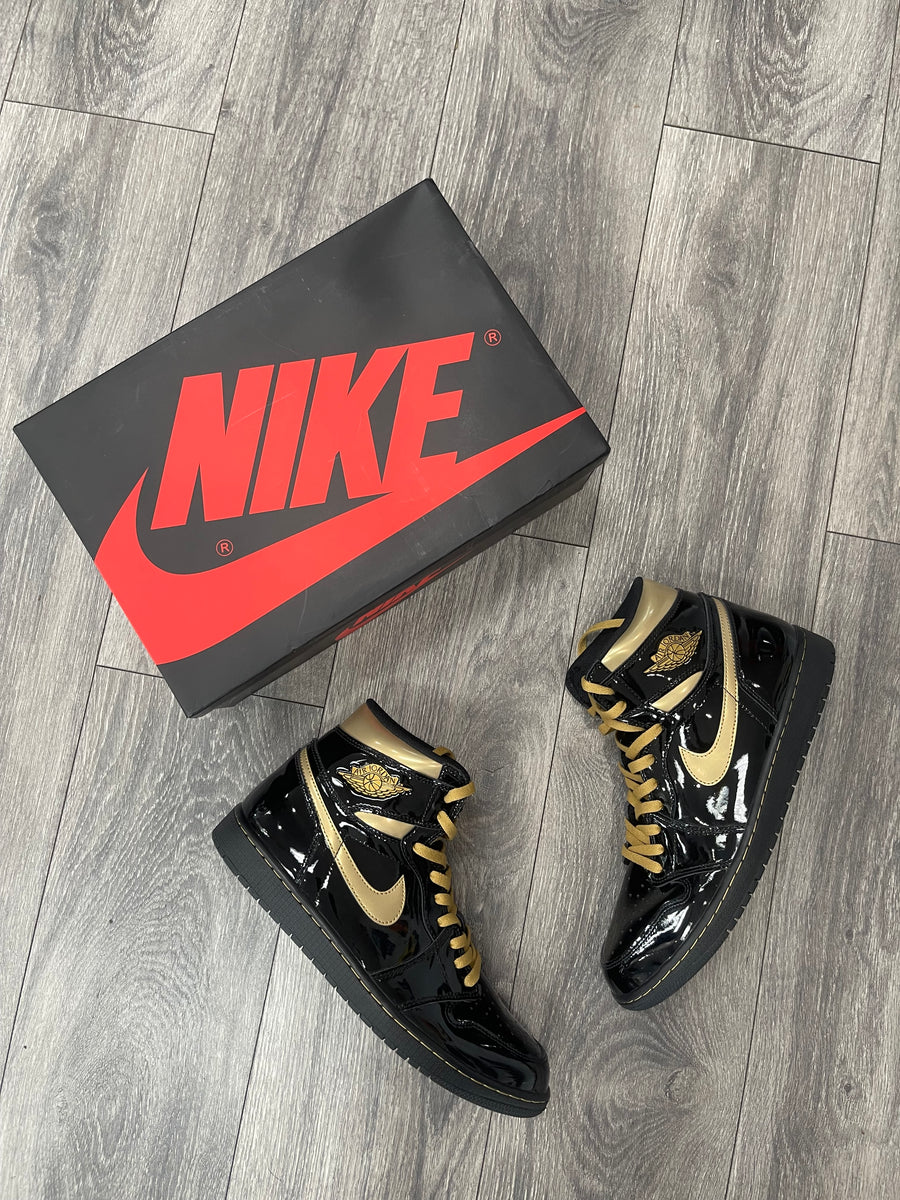 Pre-Owned Air Jordan 1 x 'Black Metallic Gold'