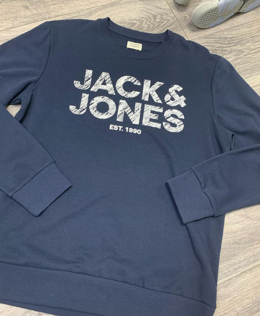 Jack & Jones Navy Blue Crewneck