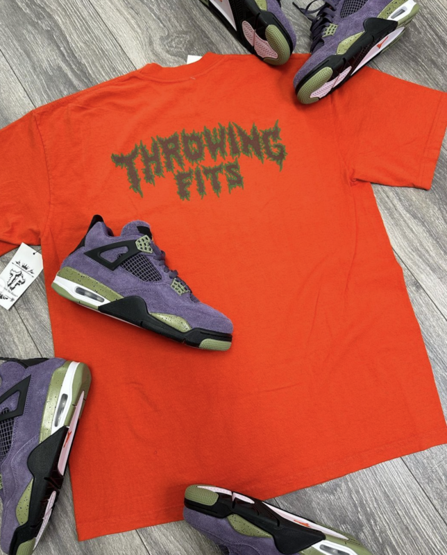 Throwing Fits Tee Orange