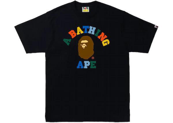 *A Bathing Ape Colors College Tee Black